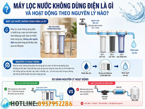 Nên Chọn Máy Lọc Nước Không Dùng Điện Hay Máy RO Dùng Điện