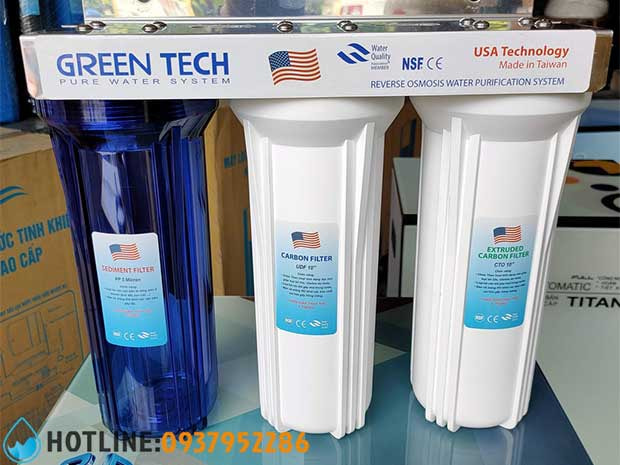 Bộ 3 Cốc Lọc Thô 10 inch Ren 13 - 17 - 21