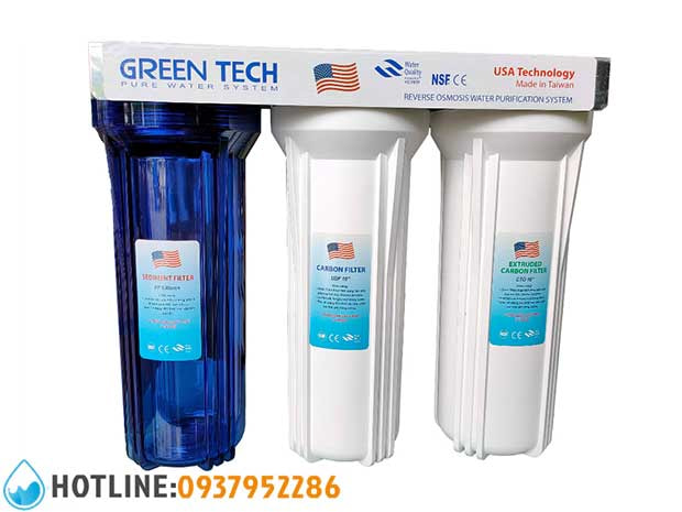 Bộ 3 Cốc Lọc Thô 10 inch Ren 13 - 17 - 21