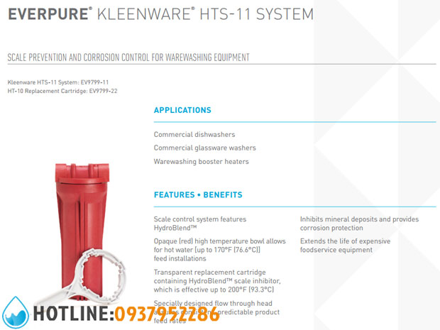 Bộ Lọc Nước Pentair Everpure Kleensteam HTS11