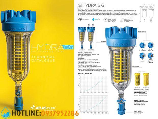 Bộ Lọc Thô Đầu Nguồn Atlas Filtri Hydra Big M