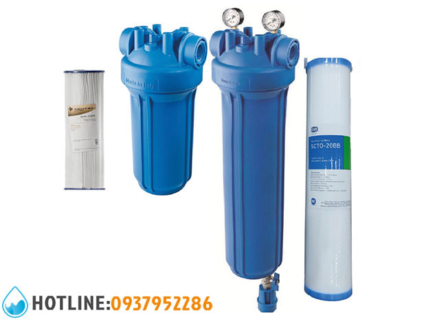 Bộ Lọc Thô Đầu Nguồn Big Blue 20 inch + PP 5 Micron