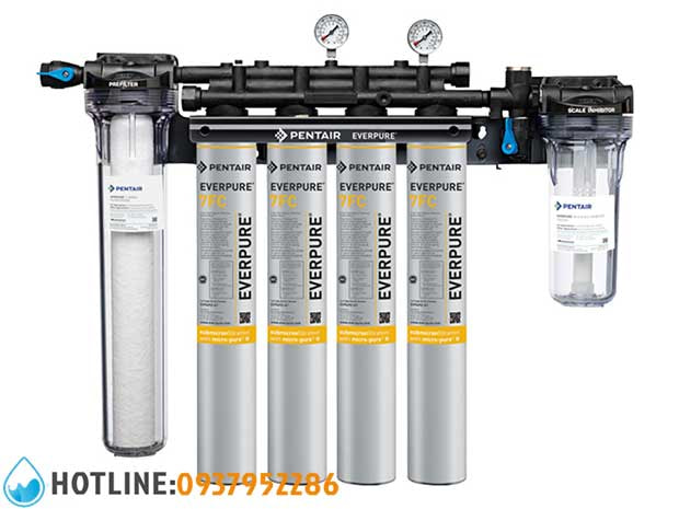 Đầu lọc Pentair Everpure QC7I Quad Parallel Chính Hãng