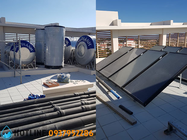 Hệ Thống Nước Nóng Năng Lượng Mặt Trời Công Nghiệp Dạng Tấm Panel