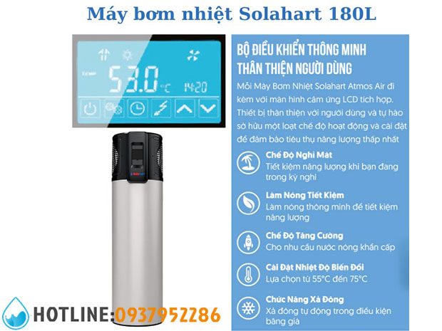Máy Bơm Nhiệt Solahart Atmos Air 180L