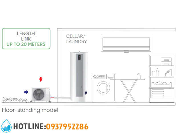 Thumbnail 6: Máy Bơm Nhiệt Atlantic Calypso Split Inverter 270L