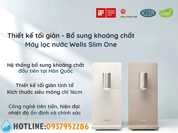 Thumbnail 3: Máy Lọc Nước Nóng Lạnh Để Bàn Wells Slim One